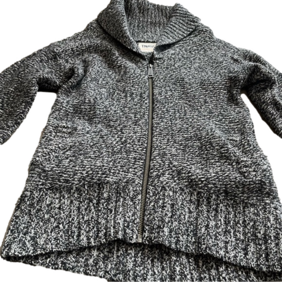 ARITZIA TNA TELLURIDE WOOL SWEATER, SHAWL COLLAR, Full Zipper, Size Small - Picture 3 of 14